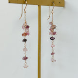 スピネルのロングピアス