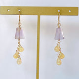 ametrine and opal drop earrings 