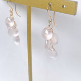 スターローズクォーツのピアス