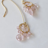 モルガナイトのリングピアス