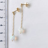 【YN様専用】ラウンドカットオパールのシンプルポストピアス