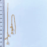 ルチルクォーツのアメリカンピアス