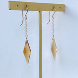 【鈴木様専用】ロゼンジステップカットシトリンのシンプルピアス