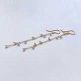 淡水パールの華奢ロングピアス