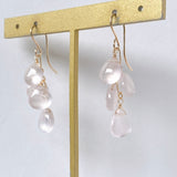 スターローズクォーツのピアス