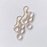 スターローズクォーツのピアス