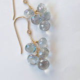 ミスティックトパーズのボンボンピアス