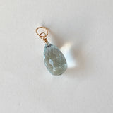 Large aquamarine pendant top 