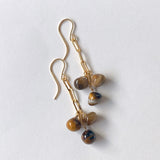 tiger eye chain earrings 