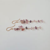 スピネルのロングピアス