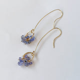 タンザナイトのリングピアス