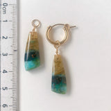 オパライズドウッドの一石ピアスチャーム