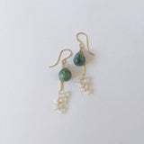 【特別価格】エメラルドとオパールのピアス