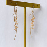 インペリアルトパーズのカービングピアス