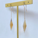 【鈴木様専用】ロゼンジステップカットシトリンのシンプルピアス