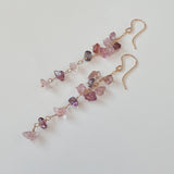 スピネルのロングピアス