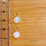 【YN様専用】ラウンドカットオパールの一石ピアスチャーム（イエロー）