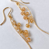 インペリアルトパーズのカービングピアス