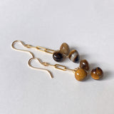 tiger eye chain earrings 