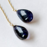 アイオライトのシンプルピアス