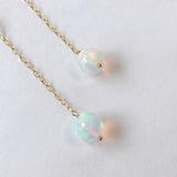 【YN様専用】ラウンドカットオパールのシンプルポストピアス