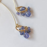 タンザナイトのリングピアス