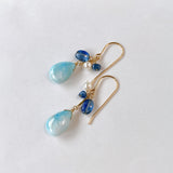 Larimar summer earrings 