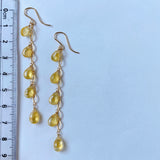 Heliodor 5 long long earrings 