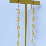 Heliodor 5 long long earrings 