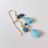 Larimar summer earrings 