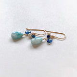 Larimar summer earrings 