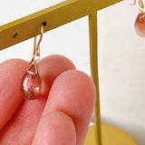 Large Oregon sunstone earrings A