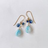 Larimar summer earrings 