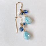 Larimar summer earrings 