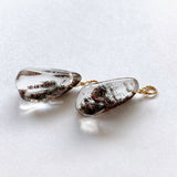 Large garden quartz earring charm