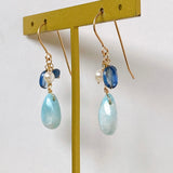 Larimar summer earrings 