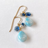 Larimar summer earrings 