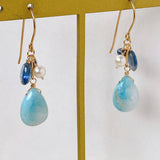 Larimar summer earrings 