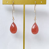 Rhodochrosite earrings from Peru 