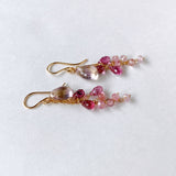 Ametrine, malaya garnet, and spinel earrings