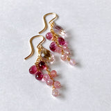 Ametrine, malaya garnet, and spinel earrings