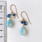 Larimar summer earrings 