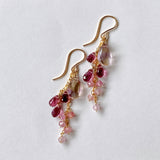 Ametrine, malaya garnet, and spinel earrings