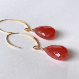 Rhodochrosite earrings from Peru 