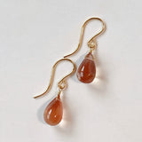 Large Oregon sunstone earrings A