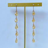 Heliodor 5 long long earrings 