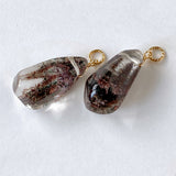 Large garden quartz earring charm