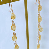 Heliodor 5 long long earrings 