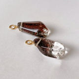 Large garden quartz earring charm