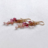 Ametrine, malaya garnet, and spinel earrings